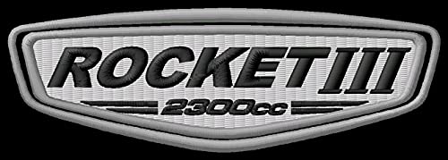 Masterpatch Aufnäher für Fans Tri Rocket Patch für Triumph Rocket 2300 Bikers Motorrad Aufnäher parche Bordado brodé Patch écusson Toppa ricamata von Masterpatch