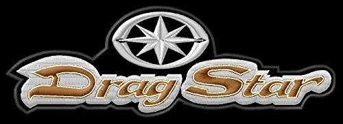 Masterpatch Aufnäher für Fans Yam Drag Star Logo Patch für Yamaha Biker 125 250 400 650 950 1100 Motorrad parche Bordado brodé Patch écusson Toppa ricamata von Masterpatch