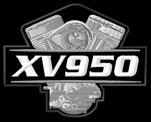 Masterpatch Yam XV 950 Motor Patch für Yamaha XV 950 Bolt Bikers Motorrad Motorrad Aufnäher Parche Bordado Brodé Patch écusson Toppa Ricamata von Masterpatch