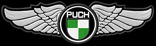 Masterpatch Aufnäher für Fans Puch Wings XL Patch Chopper Motorrad Motorrad parche Bordado brodé patch écusson toppa ricamata von Masterpatch