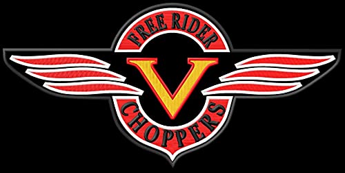 V Free Chopper Rider XL Patch Motorrad Aufnäher parche Bordado brodé patch écusson toppa ricamata von Masterpatch