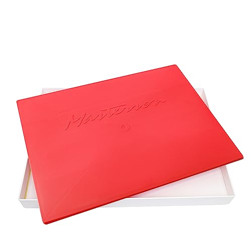 Masterson Künstlerpalette, Luftdichte, Hält Farbe Tagelang Frisch, 30,5 x 40,6 cm, Kunststoff, Weiß/Rot, Praktisch: Luftdicht, Made in USA, Weiß/Opulenter Garten von Masterson