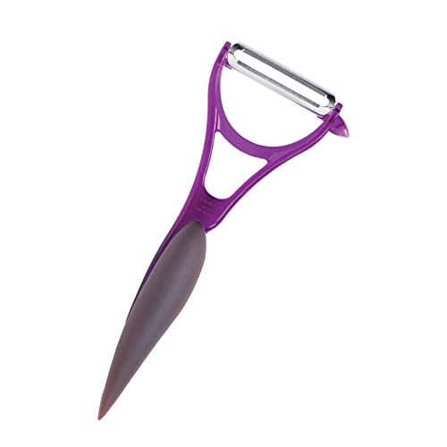 Mastrad F20205 Gemüseschneider, Keramik, Violett, 16 x 6,5 x 3 cm von Mastrad