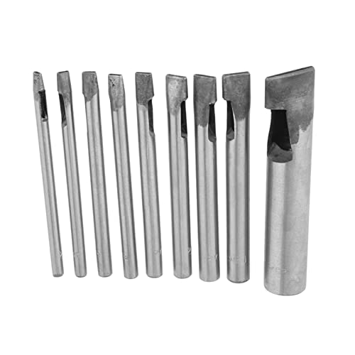 Ovaler Locher aus Leder, 11 x 8 x 2,2 mm, 9 Stück, ovale Form, Set Cutter Hollow Werkzeug zum Basteln von Masyrt