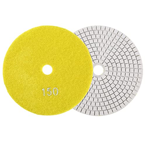 Schleifscheibe, Nass-Diamantpolierpads, 125 mm, Schleifscheiben für Granit, Beton, Marmor (Masyrtfrwzm6x9as-02) von Masyrt