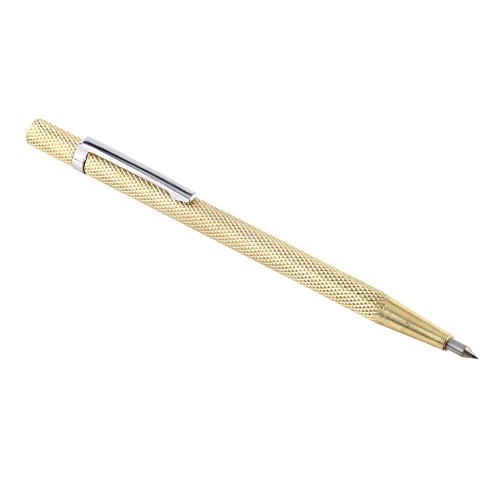 Scriber Tool Pocket Scriber 1 Stück Tragbarer Pocket Scriber Gravur Stift Werkzeug Glas Keramik Gravierwerkzeug Scriber Tool (Gold) von Masyrt