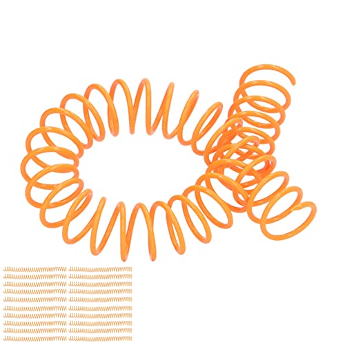 Spiralbindungsspulen aus Kunststoff, 19 mm Innendurchmesser, 30 Löcher, Spiralen für A4/A5-Notizbuch, Orange, 20 Stück von Masyrt