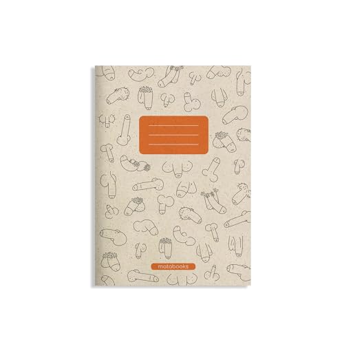 matabooks - A5 Notizheft aus Graspapier - Maya Farbe: Carrot: Nachhaltige und vegane Notizbücher aus Graspapier (Unique Collection) von Matabooks