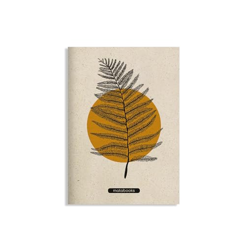 matabooks - A5 Notizheft aus Graspapier - Maya Farbe: Orange: Nachhaltige und vegane Notizbücher aus Graspapier (Unique Collection) von Matabooks