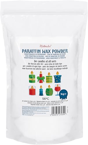 Materialix Paraffinwachs Pulver für Kerzen - verschiedene Größen (1kg) - Kerzenwachs, Kerzensand, Kerzenwachs zum gießen von Materialix