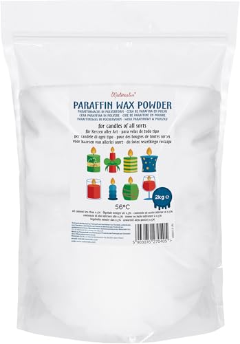 Materialix Paraffinwachs Pulver für Kerzen - verschiedene Größen (2kg) - Kerzenwachs, Kerzensand, Kerzenwachs zum gießen von Materialix