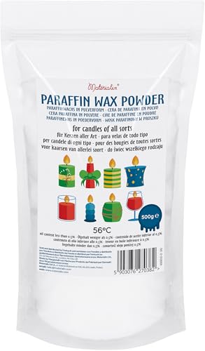 Materialix Paraffinwachs Pulver für Kerzen - verschiedene Größen (500g) - Kerzenwachs, Kerzensand, Kerzenwachs zum gießen von Materialix