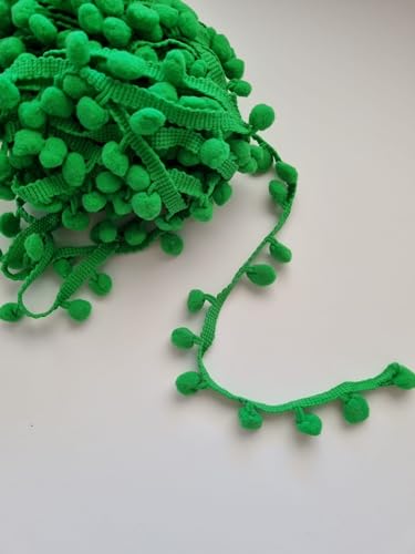 Pompom Nähband (grün) von MateyCo