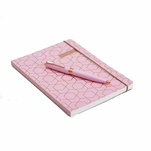 Matilda Myres A5 Notizbuch und Stift - Geschenkpaket - Rosa von Matilda Myres