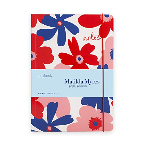 Matilda Myres Notizbuch – Roségoldfolie A5 rot von Matilda Myres