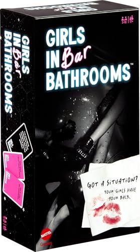 Mattel Games Girls in Bar Bathrooms Adult Party Game for Girls and Bachelorette Parties for 3 or More Players for a Funny Game Night of Memories von Mattel Games