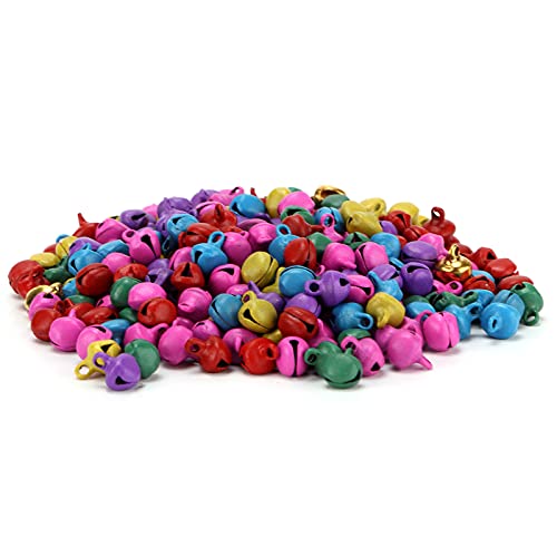 Kleine Bell Mini Bells 300pcs DIY Iron Jingle Bells Craft Jewelry Festival Geburtstagdekoration für Handwerk Juwelierfestival (Farbe) von Matybobe