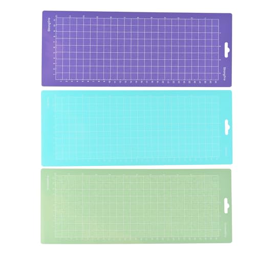 Schneidmatten Ersatz Selbstheilender Klebstoff Nicht Rutschfestes Gitter 12x12 Set von 3 für Cameo Erkunden Sie Plotter-Maschine (3pcs 12x4,5in) von Matybobe