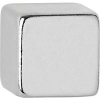 MAUL Magnete silber, Metall 1,0 x 1,0 x 1,0 cm, 10 St. von Maul