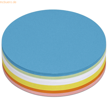 MAUL Moderationskarten Kreis 95mm sortiert VE=120 stück von Maul