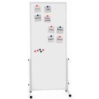 MAUL mobiles Whiteboard easy2move 75,0 x 180,0 cm weiß kunststoffbeschichteter Stahl von Maul