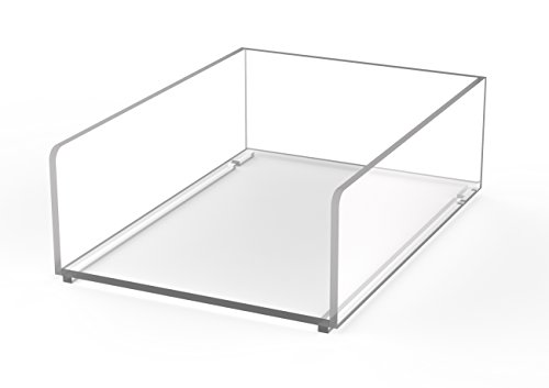 MAUL Zettelkasten A6 aus Acryl 16,5x12x5,3 cm | Schreibtisch Organizer zur Ablage von von Papier, Rechnung, Dokumente | Platzsparend stapelbar für Schreibtisch und Regal | Transparent von Maul