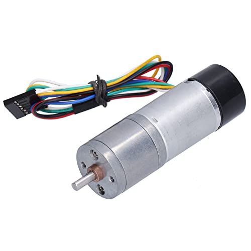 DC Getriebe Motor Encoder Geschwindigkeitsmessung Signal Feedback Smart Car JGA25-371 Zinklegungskupfer (DC12V 26RPM) von Mavaol