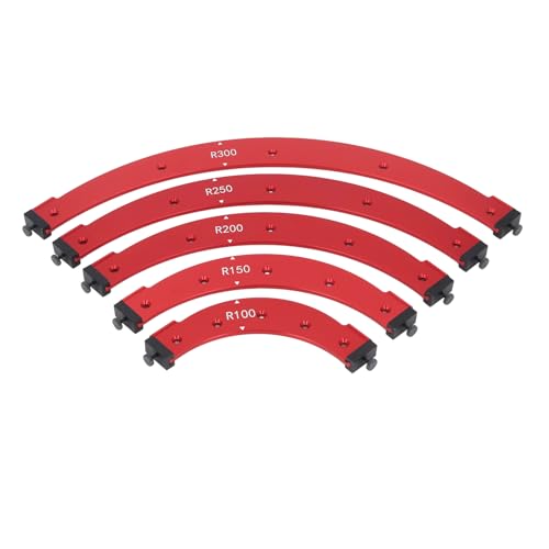 Eck -Jig -Vorlage Set Aluminiumlegierung Trimmbauer Runde Eckvorlagen Holzbearbeitung von Mavaol