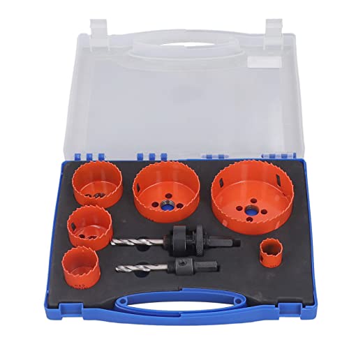 Lochsäge Kit Low Orange HSS Schneidwerkzeuge mit Speicherbox von Mavaol