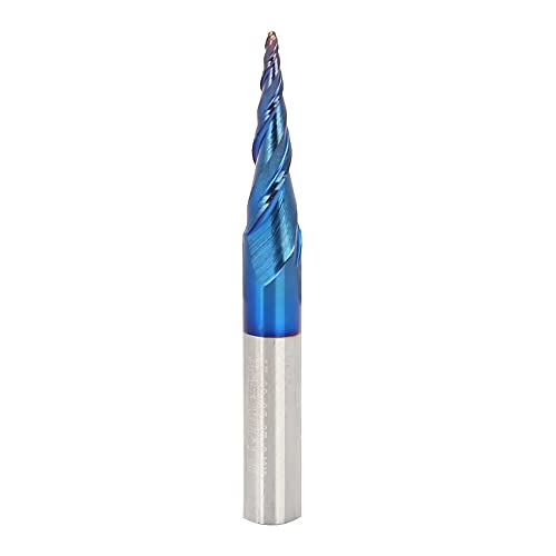 Mavaol 1 Stcs End Mill Wolfram gefasstes Carbid 2T Blue Super Hard Coating Mühlenschneider (R0.5 * 20*D6*50) von Mavaol