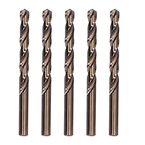 Mavaol 5 -Stück -Metallbohrer -Bit, Hochgeschwindigkeitsstahl, beschichtet, Wärme, für Edelstahl, Kupfer, Eisen, DIY und Bankbohrer (11.5mm) von Mavaol