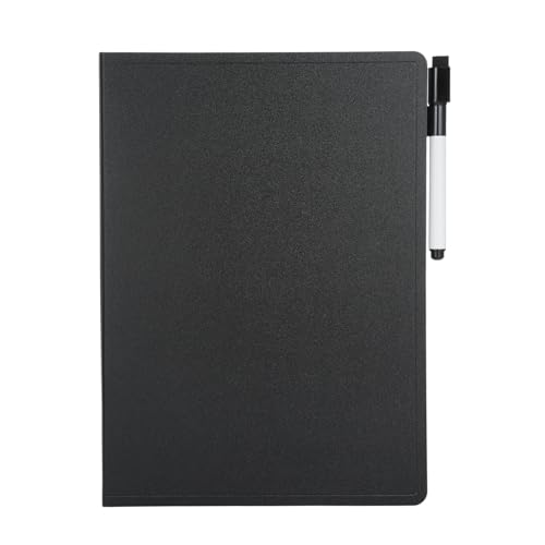 Mavaol A5 doppelseitiges tragbares Whiteboard, kompaktes, löschbares Mini-Trockenlöschbrett mit Marker und Radiergummi, ideal für Notizen, Brainstorming, Unterricht, Reisen (Black) von Mavaol