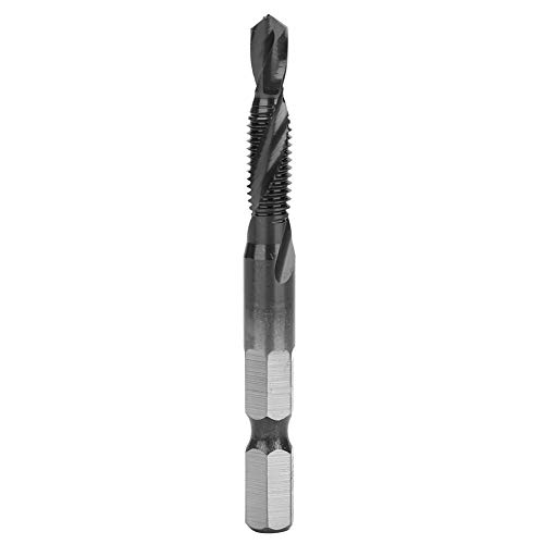 Mavaol All-in-One-Gewindeschneidwerkzeug, HSS-Kobalt-Spiralgewindebohrer, Größen M3 bis M10, Sechskantschaft, für Metallbearbeitung, Eisen, Aluminium, Kupfer (M6*1 (TIN)) von Mavaol