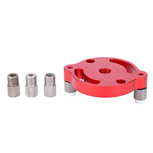 Mavaol Aluminium Center Punch Werkzeug, verstellbare Bohr führung, 3 Größen 6mm 8mm 10m, robustes und ergonomisches Design, präzise Loch platzierung für Holzarbeiter (X600-1-Red) von Mavaol