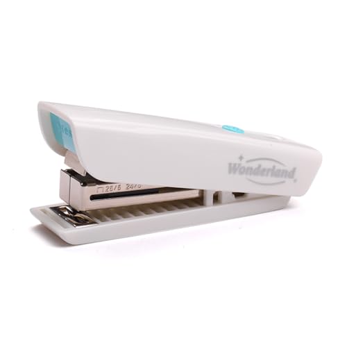 Mavaol Compact Stapler, 15 Blätterkapazität, einziehbarer Grundnahrungsmittel, Clear Heftle -Zuschauer, für Büro-, Schule oder Heimnutzung (White) von Mavaol