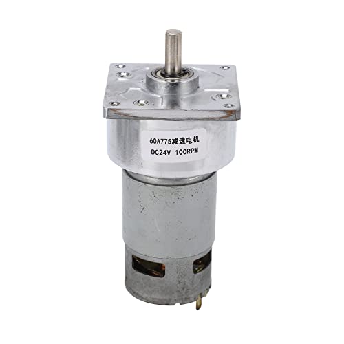 Mavaol DC 24 V Motor Zahnrad, Selbstverriegelung, reversible Bewegung, Korrosions, für Automatisierungssysteme, Haus- und Bürogeräte (100RPM) von Mavaol