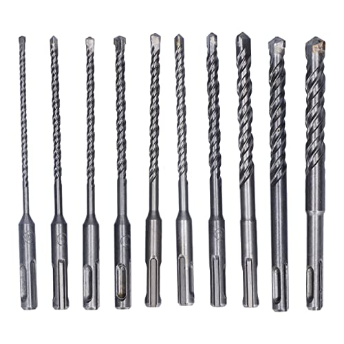 Mavaol Mauerwerk Bohrer Bit Set Carbid Tipp Drehhammer für Beton 160 mm lang 4 bis 14 mm Durchmesser von Mavaol