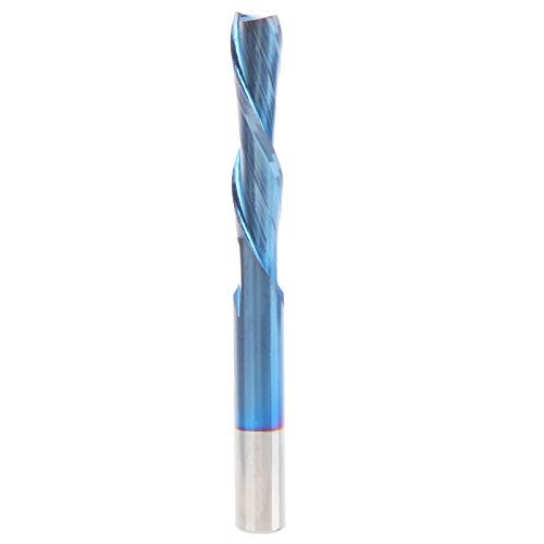 Wolfram-Stahlrouter-Bit 2-Fluter-Blau-plattierter Frässchneider 6 x 6 x 25 x 60 für die Holzbearbeitung von Mavaol