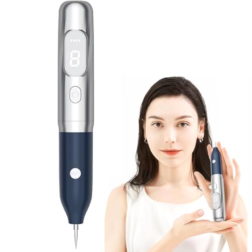 Mavdecll Face Mole Removal Pen, Red and Blue Light Skin Tags Remover Kit, 9 Strength Levels, Mit Austauschbarer Nadel, Plasmatechnologie, LED-Anzeige, Für Warzen, Dunkle Flecken, Sommersprossen Mavdecll Face Mole Removal Pen, Red and Blue Light Skin Tags Remover Kit, 9 Strength Levels, Mit Austauschbarer Nadel, Plasmatechnologie, LED-Anzeige, Für Warzen, Dunkle Flecken, Sommersprossen von Mavdecll