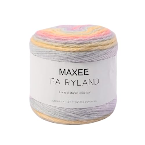 Maxee Häkelgarn 500g (50g*10 Farbe), Acryl Wolle Zum Stricken, Handstrickgarn Baumwollgarn für Häkeln, Wolle zum Stricken und Kunsthandwerk,Garn zum Häkeln und Stricken, Hand Knitting Yarn Set von Maxee