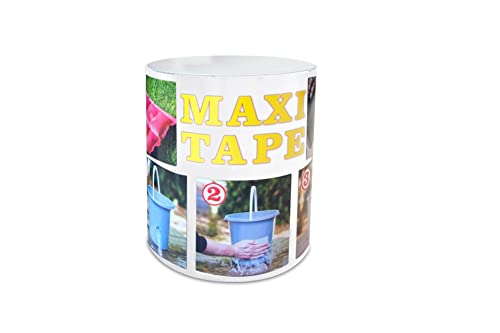 Maximex Panzertape Transparent 1,5 m x 10 cm, Witterungsbeständiges Panzertape für Outdoor, Reparaturen & Abdichtungen, UV Beständiges Klebeband klebt auch unter Wasser, Versiegelt Löcher & Risse von Maximex