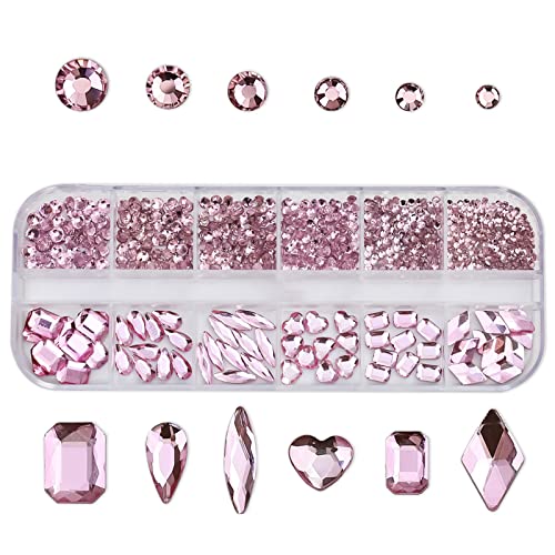 Maxtonser Multi-Shape Nail Charms Crystal Flatback Nail Rhinestones Nail Gems Stones-Shiny Nail Art Charms DIY Nail Art Decoration,Nail Charms von Maxtonser