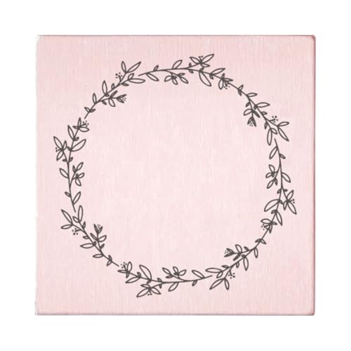 May and Berry Holzstempel - Kranz, 45x45mm, Rosa von May and Berry