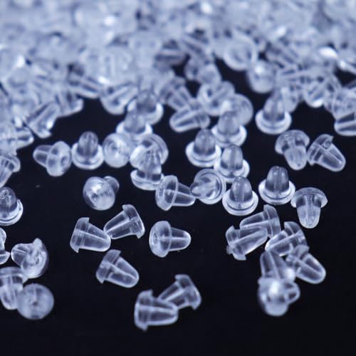 Ohrring-Verschlüsse für Ohrstecker, 240 Stück, weich, transparent, Sicherheits-Rückpolster, Rücklaufstopper, Kugelkupplung, Stopper, Ersatz für Fischhaken, Ohrstecker, Creolen Ohrring-Verschlüsse für Ohrstecker, 240 Stück, weich, transparent, Sicherheits-Rückpolster, Rücklaufstopper, Kugelkupplung, Stopper, Ersatz für Fischhaken, Ohrstecker, Creolen von Mazoliy