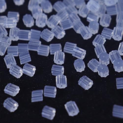 Silikon-Ohrring-Verschlüsse, Ohrring-Verschlüsse, 1000 Stück, weich, transparent, Sicherheits-Rückpolster, Kupplungsstopper, Ersatz für Fischhaken, Ohrstecker, Creolen Silikon-Ohrring-Verschlüsse, Ohrring-Verschlüsse, 1000 Stück, weich, transparent, Sicherheits-Rückpolster, Kupplungsstopper, Ersatz für Fischhaken, Ohrstecker, Creolen von Mazoliy