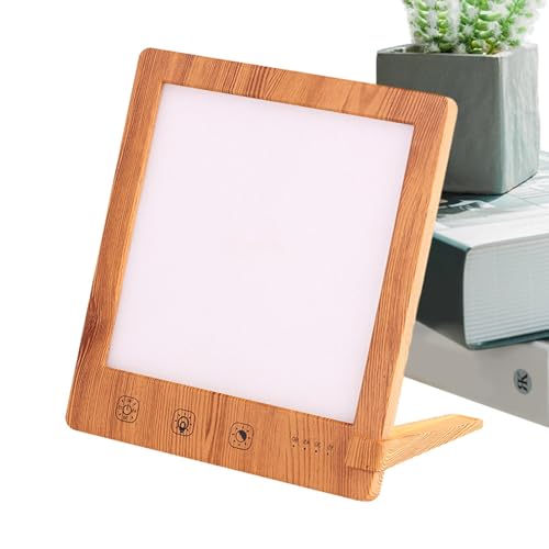 Lampe mit natürlichem Sonnenlicht, Lampe mit simuliertem Sonnenlicht - Tageslichtlampe für Zuhause - Klappbare Stand-Touch-Control-Heimtageslichtlampe mit Temperatur- und Helligkeitseinstellungen und von Mbiyhgta