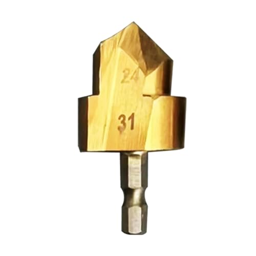 Senkerbohrer Für Metall, Metallsenkerbohrer - Stahl-Senkrohrreibahle - Rohrreibahlen-Bit, PVC-Fitting-Sparer, Sechskantschaft-Schnellwechsel-Bit Für Holz Und Metall von Mbiyhgta