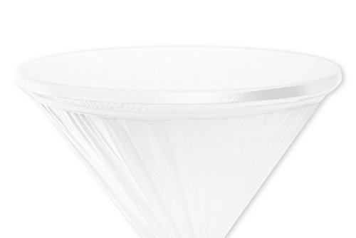 Mc-Stoff Deckel Haube ABWASCHBAR Tischplattenbezug für Stehtischhusse imprägniert wasserabweisend Cover Stehtisch Stretch Premium METALLIC 80 cm Weiss Mc-Stoff Deckel Haube ABWASCHBAR Tischplattenbezug für Stehtischhusse imprägniert wasserabweisend Cover Stehtisch Stretch Premium METALLIC 80 cm Weiss von Mc-Stoff