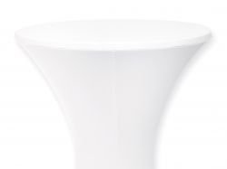 Mc-Stoff Tischplattenbezug Haube Stretch Cover für Stehtischhusse 80 cm weiß von Mc-Stoff