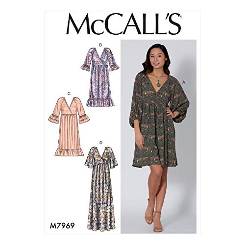 McCall's M7969ZZ McCalls M7969ZZ-Missess, Kleid, Papier, weiß, Verschiedene Größen von McCall's